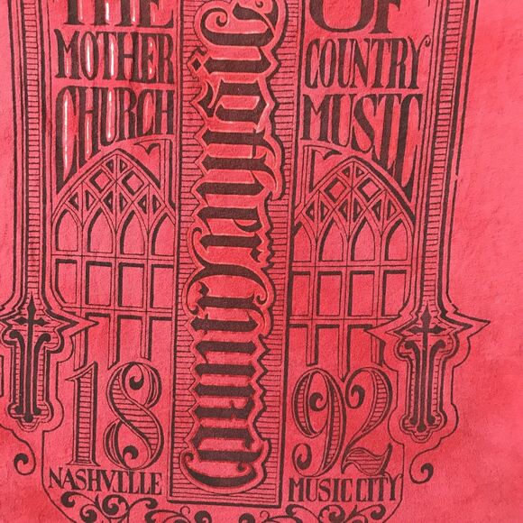 Red Chapter Ambigram T-shirt Mark Palmer Motherchurch Skater VNeck M Los Angeles - Picture 4 of 9